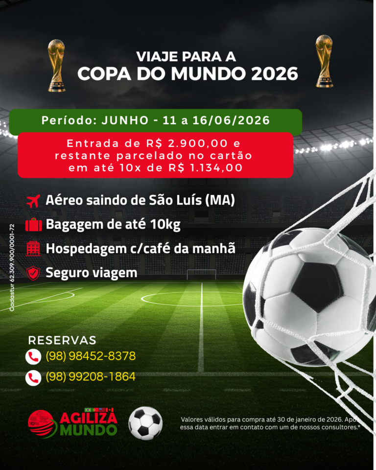 EXCURSÃO COPA - 01 - AGILIZA MUNDO